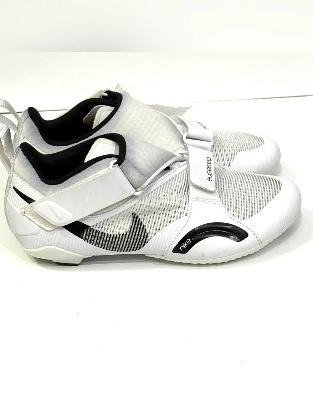 Nike SuperRep Cycle Women’s 6 White Black Indoor Cycling Shoes CJ0775-100
